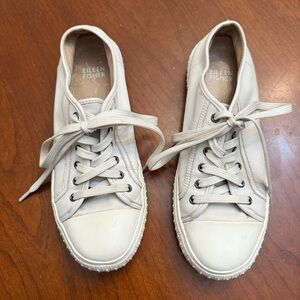 Women’s Eileen Fisher light gray Lace-Up Sneakers size 6.5